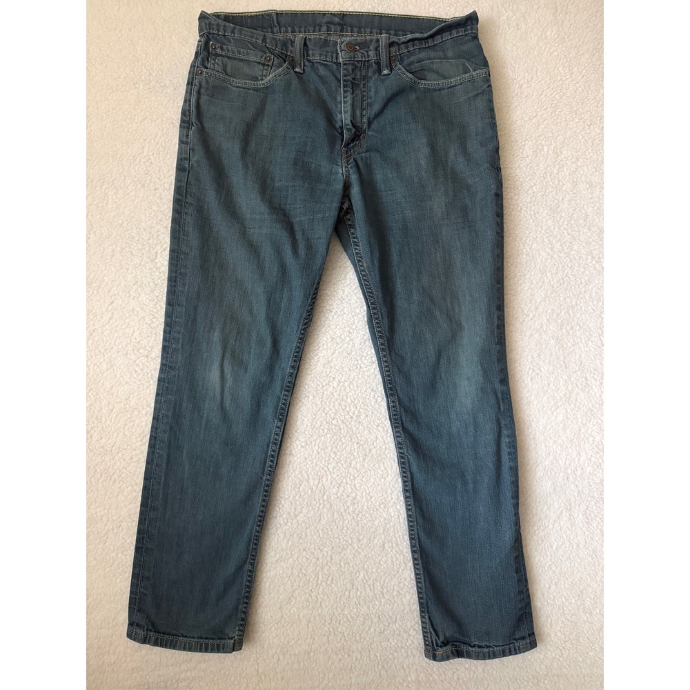 Levis 511 Jeans Mens 34x30 Blue Slim Tapered Stretch Denim Medium Wash Pants